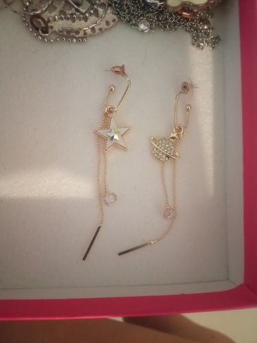 Customer photo review of Aretes de Galaxia
