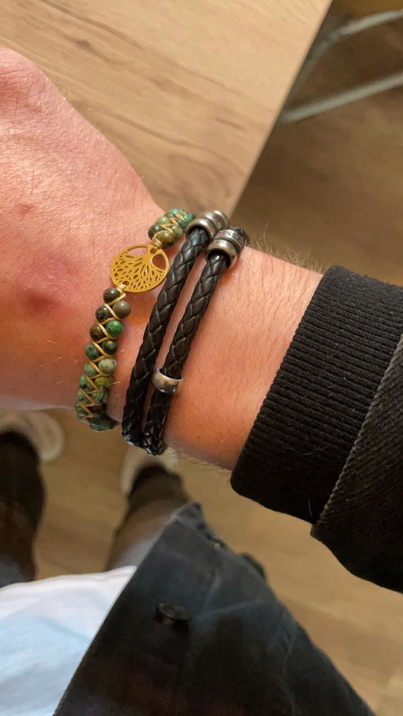 Customer photo review of LEBENSBAUM Armband aus Afrikanischen Jaspissteinen
