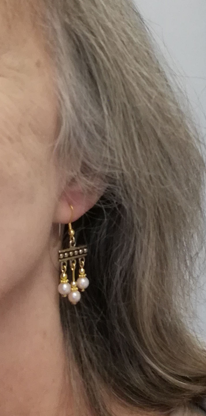 Customer photo review of Crotalia Orecchini di Pompei a tre pendenti