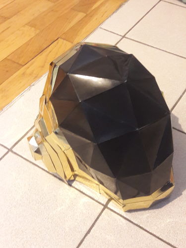 Customer photo review of Casque Daft Punk doré