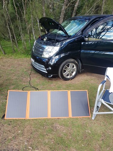 Customer photo review of 140W Blanket Style Solar Panel Max for Caravan, Camping, Boats, 4WD, Motorhome