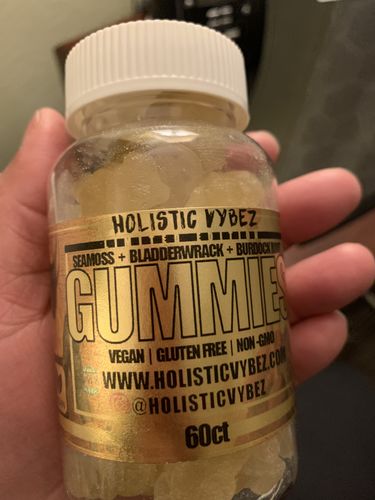 Customer photo review of Organic Sea Moss Gummies - Natural Sea Moss and Bladderwrack with Burdock root Gummy - 60 Gummies