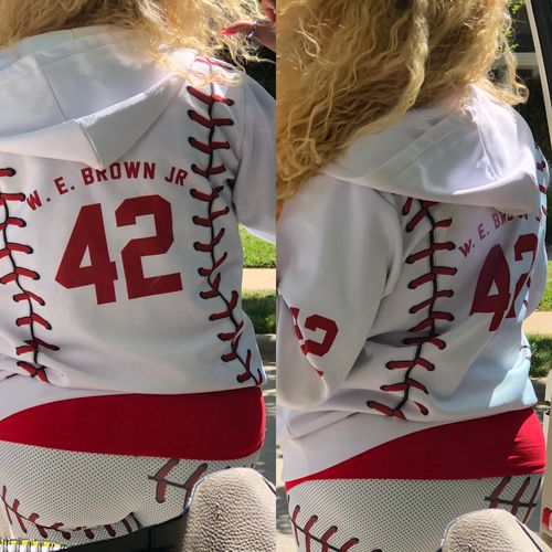 Customer photo review of Premium Baseball Leggings