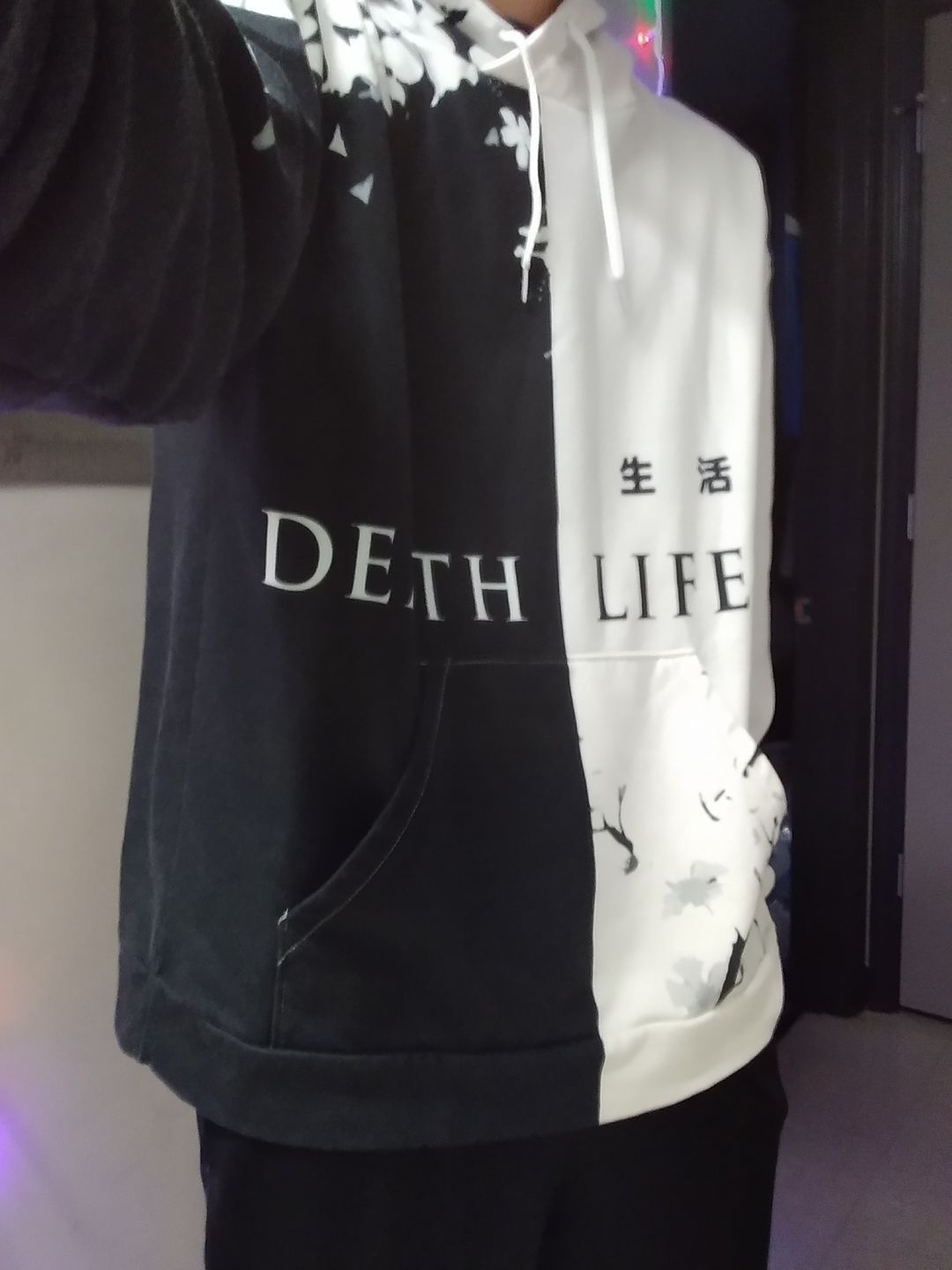 Customer photo review of Death & Life Hoodie