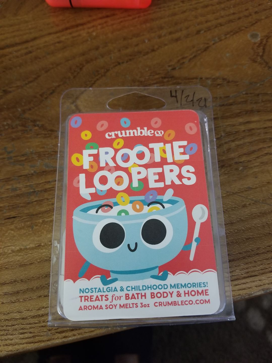Customer photo review of Frootie Loopers Wax Melts