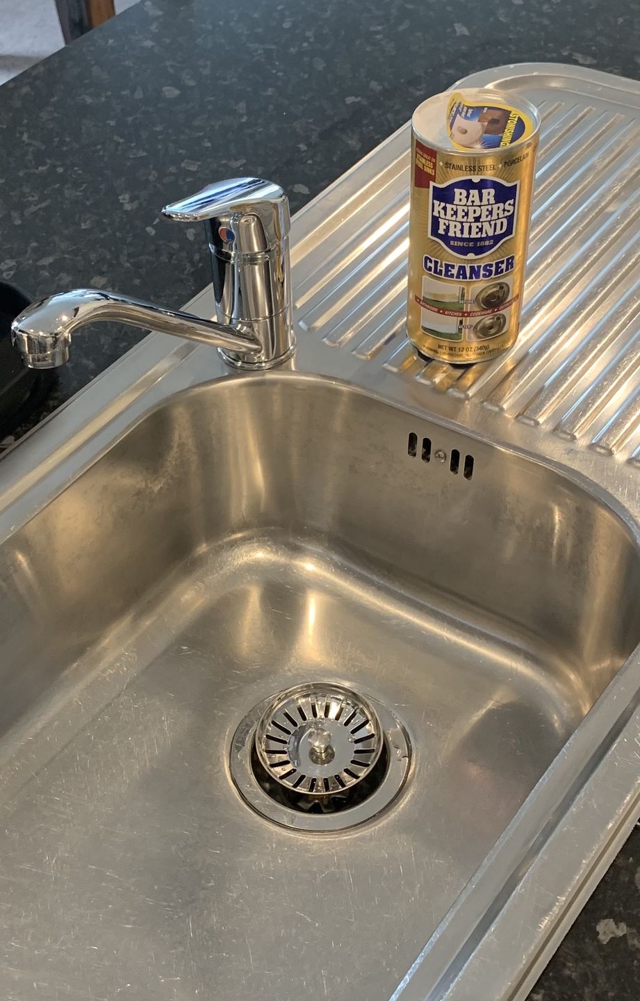 Customer photo review of Bar Keepers Friend: 3 Piece Cleaning Kit
