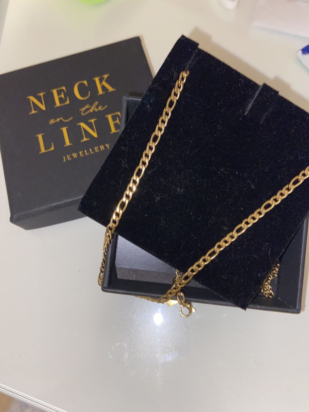 Customer photo review of Figaro chain 3mm