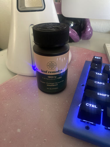Customer photo review of 1500mg CBD Gummies mixed flavors