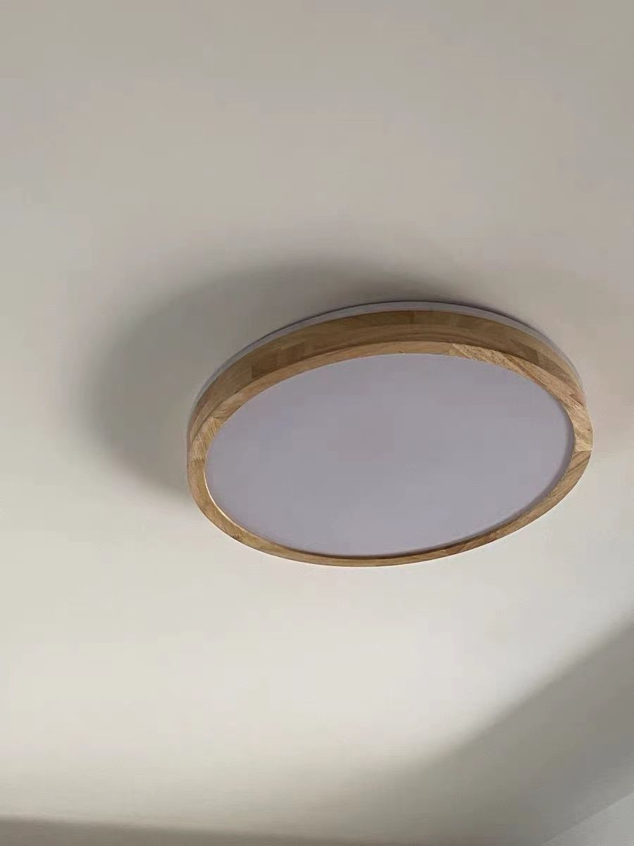 Customer photo review of Scandinavian Wood LED Flush Mount Light