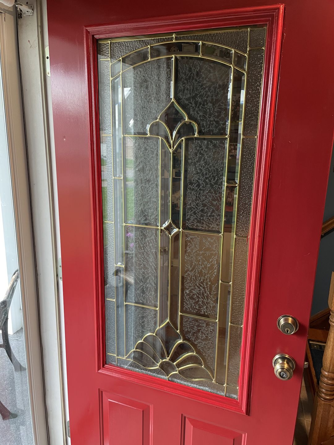 Customer photo review of 3/4 Lite 24" x 50" Frame Kit for 1" Glass