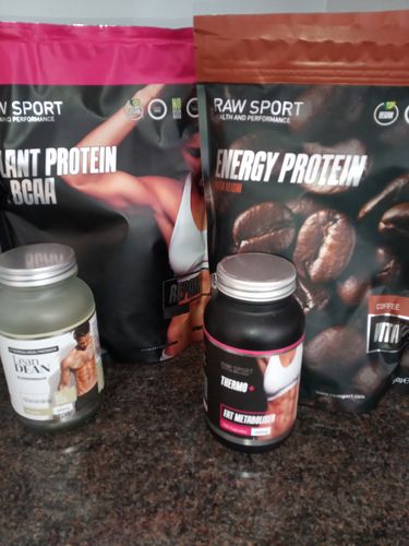Customer photo review of Coffee Vitality Protein Powder