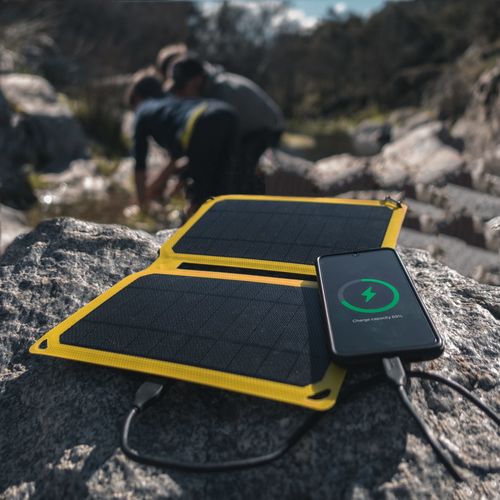 Customer photo review of Pack Panel Solar + Batería Móvil + Lámpara Solar