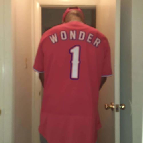 Customer photo review of Custom White Brown Strip Brown-Gold Authentic Baseball Jersey