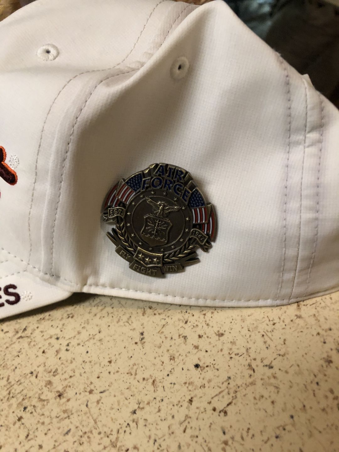 Customer photo review of US Air Force Veteran's Day Pin