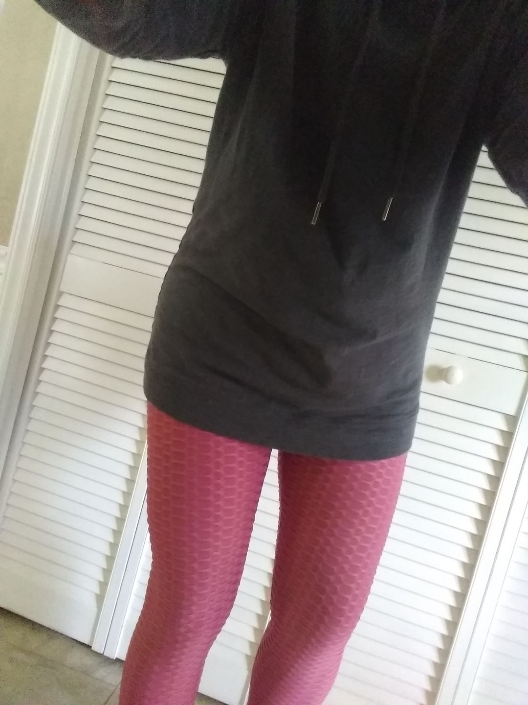 Customer photo review of Anti-Cellulite High Waisted Textured Leggings