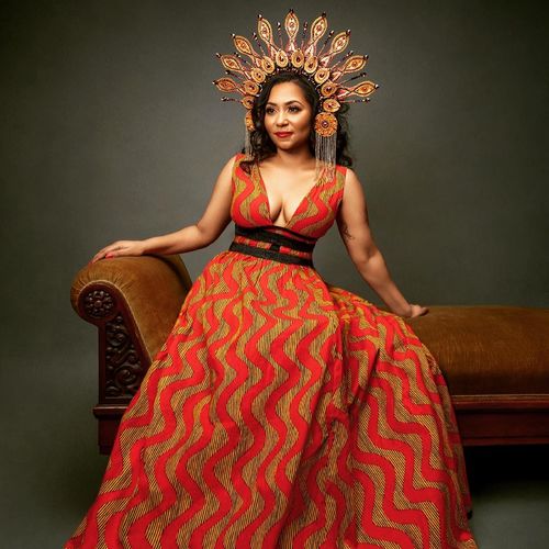 Customer photo review of African Print Deka Dress
