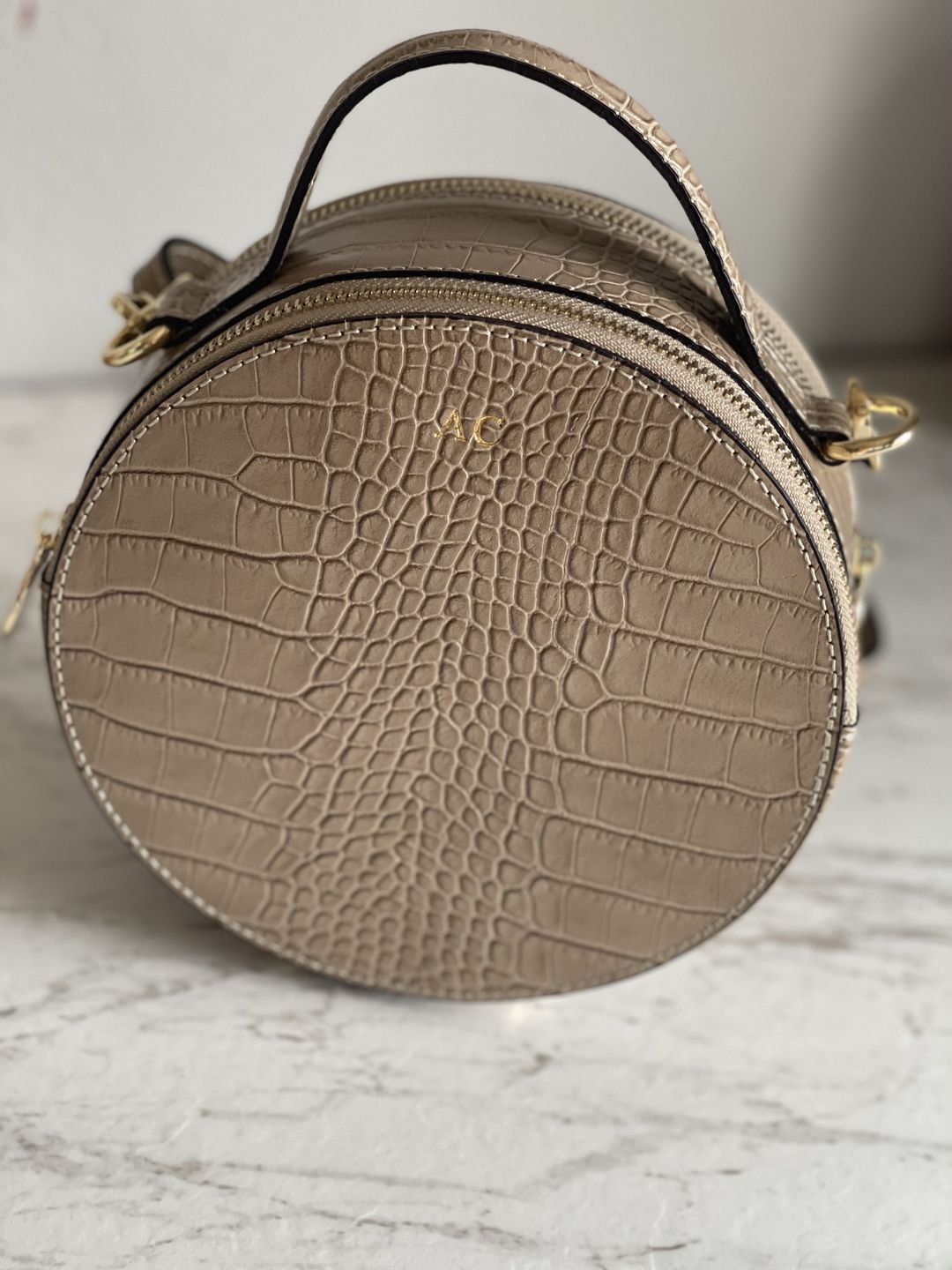 Customer photo review of The Rosie Circle Croc Bag