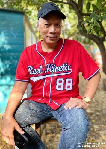 Customer photo review of Custom White Old Gold-Royal Baseball Jersey