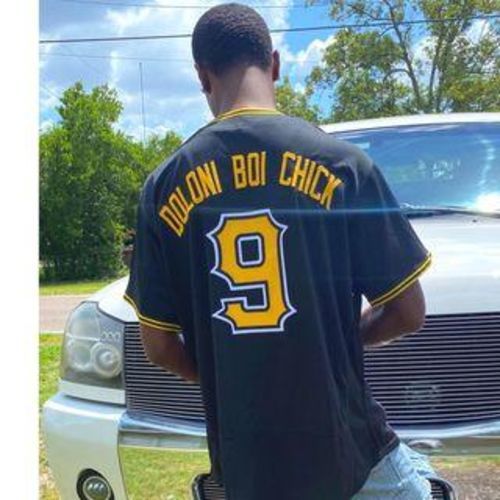 Customer photo review of Custom Powder Blue Navy-Aqua Authentic Baseball Jersey