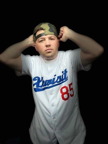 Customer photo review of Custom White Royal-Red Authentic Throwback Rib-Knit Baseball Jersey Shirt
