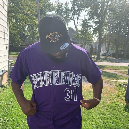Customer photo review of Custom Navy Red-White Authentic Baseball Jersey