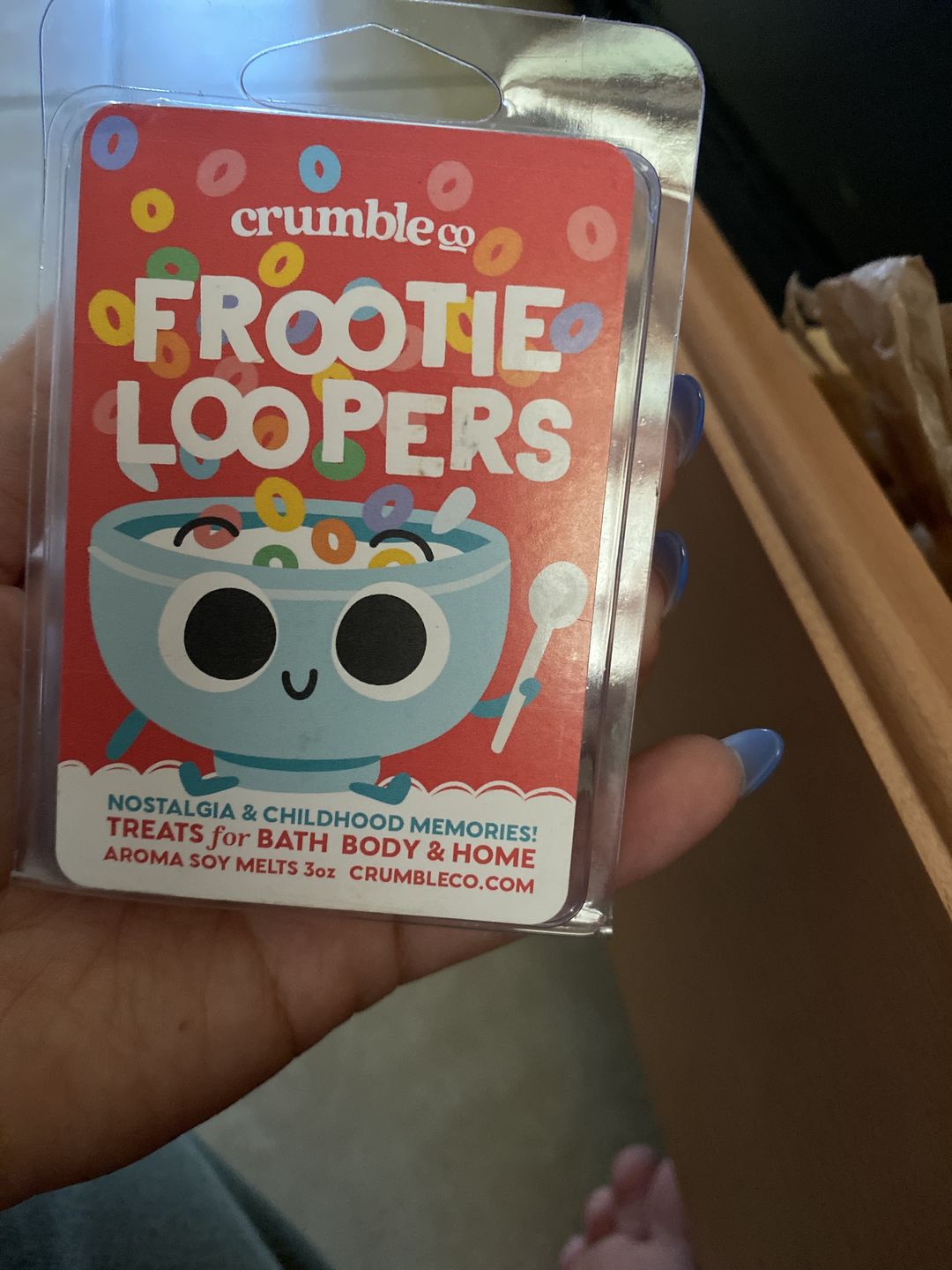 Customer photo review of Frootie Loopers Wax Melts
