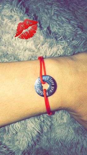 Customer photo review of Bracelets Cordon Coeur