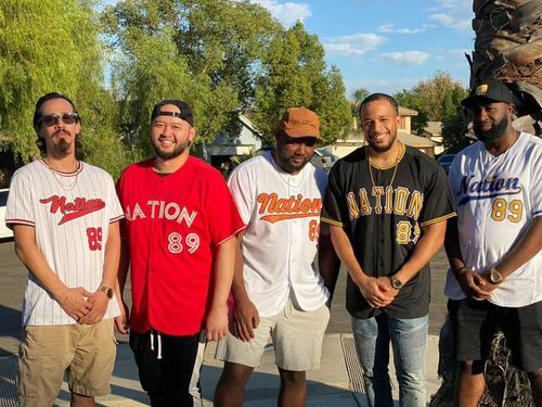 Customer photo review of Custom White Old Gold-Royal Baseball Jersey
