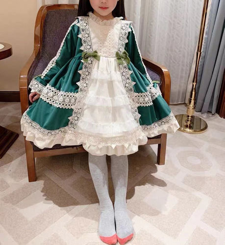 Customer photo review of Lolita Lace Floral Girl Princess Cake Dress