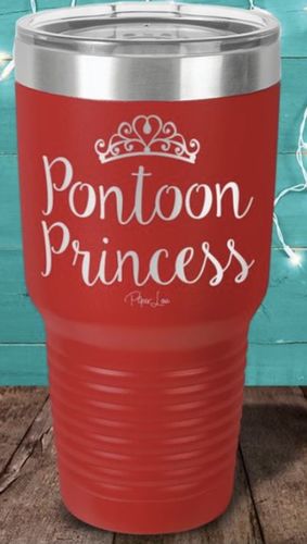 Customer photo review of Pontoon Princess Laser Etched Tumbler