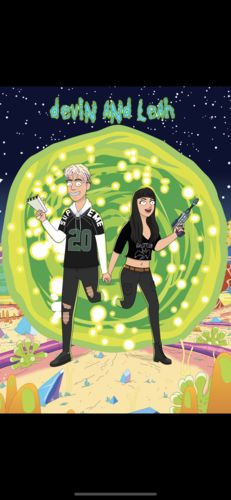 Customer photo review of 'Rick and Morty' Custom Portrait