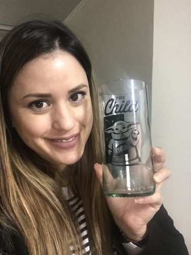 Customer photo review of The Mandalorian 1 - Green Glass Juego de 6 Vasos