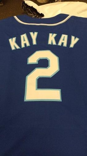 Customer photo review of Custom White Orange-Black Baseball Jersey
