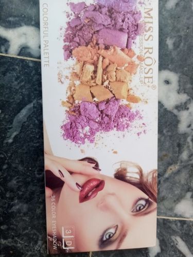 Customer photo review of MISS ROSE 36 Color 3D Eyeshadow Palette