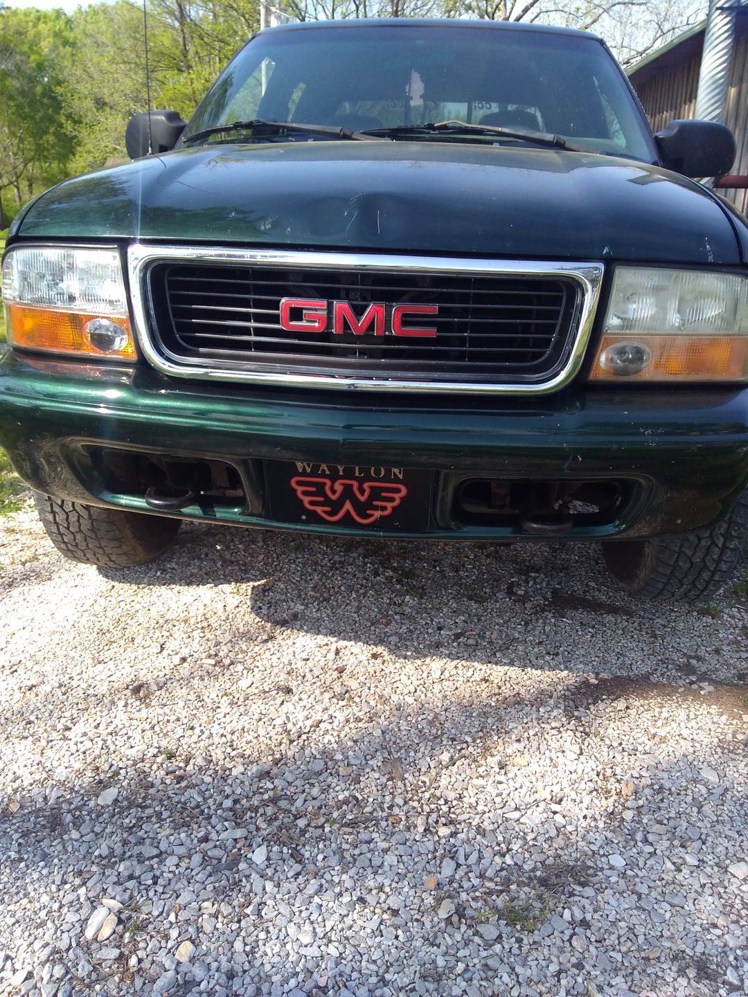 Customer photo review of Waylon Jennings Flying W License Plate