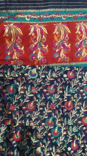 Customer photo review of Royal Blue Woven Jamewar Banarasi Saree