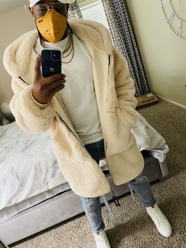 Customer photo review of SHERPA SHEARLING COAT