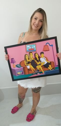 Customer photo review of RETRATO EM ARQUIVO DIGITAL FAMILIA AMARELA