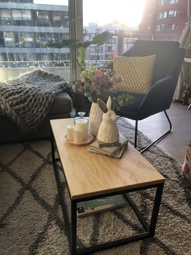 Customer photo review of Mesa de Centro MIMA Rectangular NEGRA