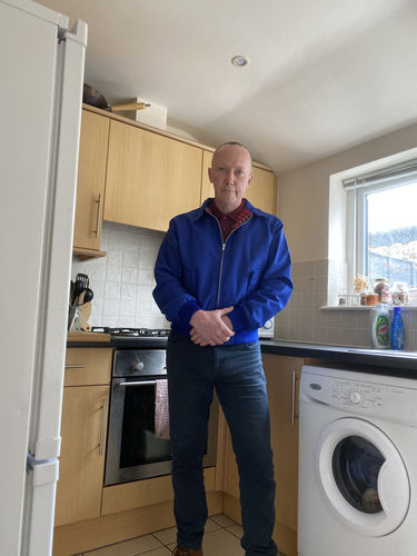 Customer photo review of Mens Classic Harrington Jacket - Royal Blue