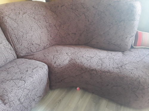 Customer photo review of Brown Dream - Housses Extensibles de Fauteuil et Canapé - La Maison des Housses