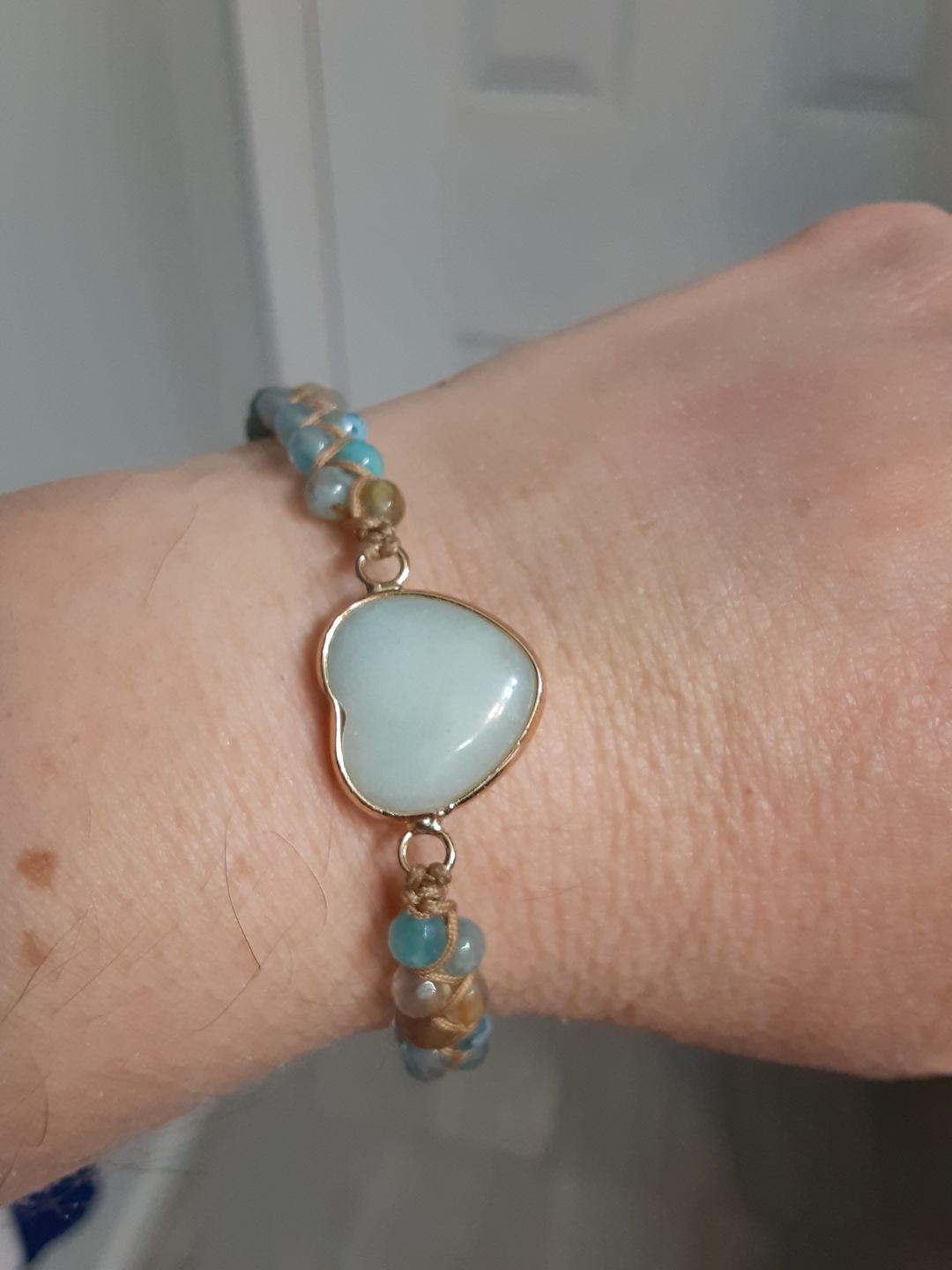 Customer photo review of From the Heart Amazonite Bracelet