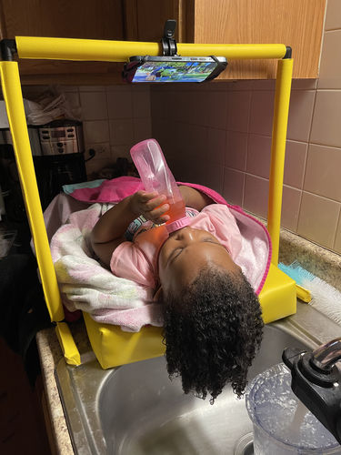 Customer photo review of Shampoo Mat Mini