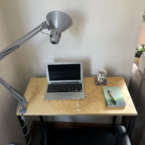 Customer photo review of Escritorio barato MIMA 80 x 40 Negro