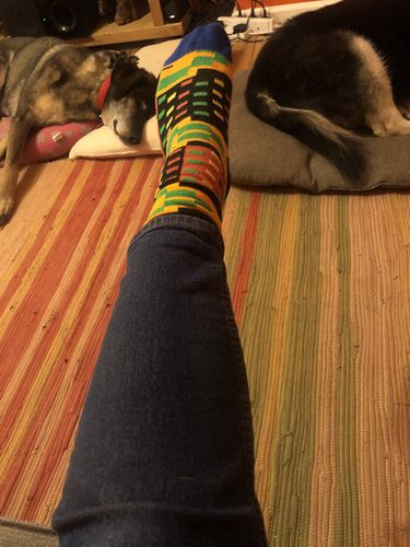 Customer photo review of The New Afrisocks Collection