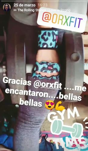 Customer photo review of Muñequeras WRAP Print Turquesa