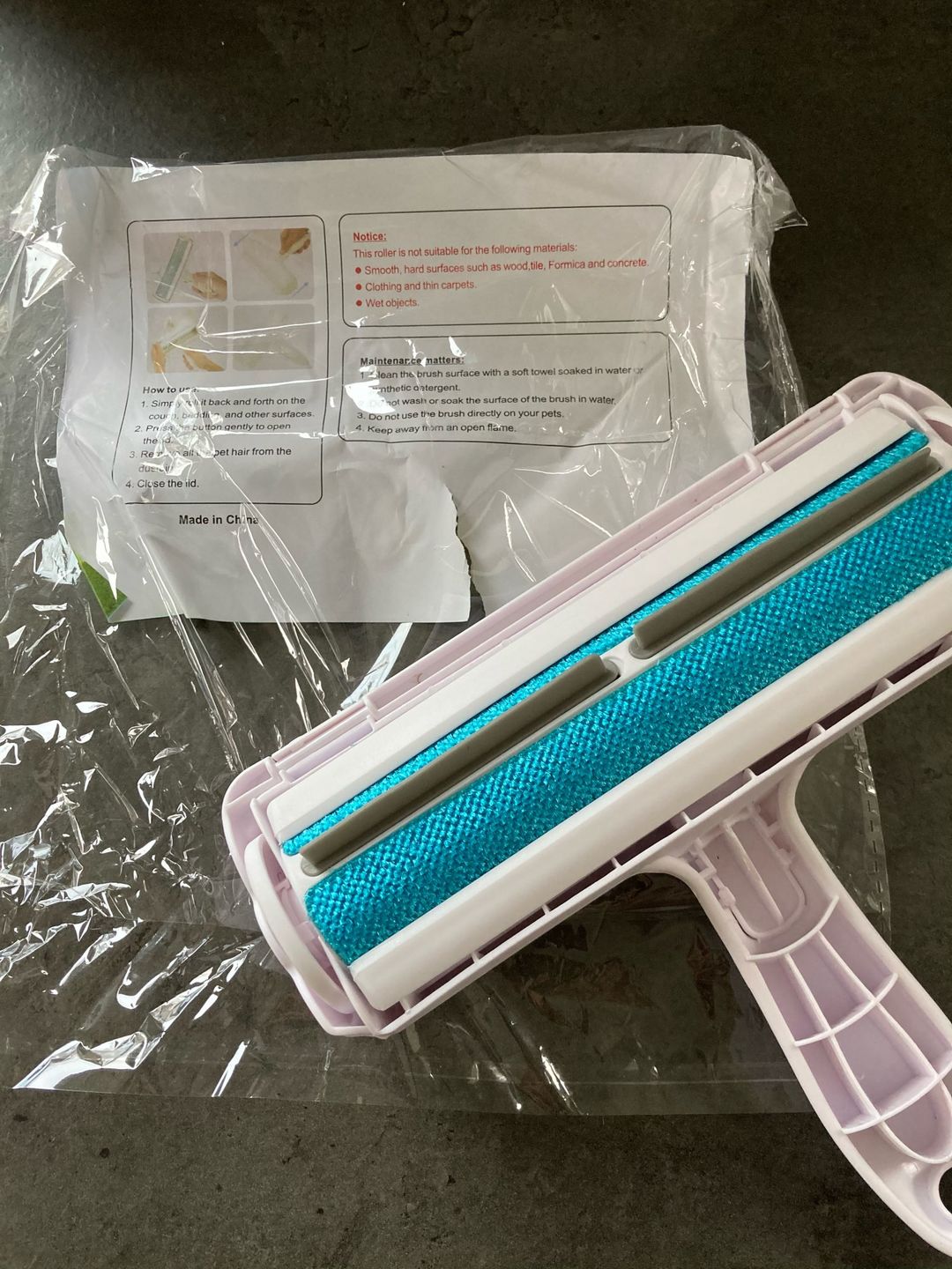 Customer photo review of Puppery Fusselbürste