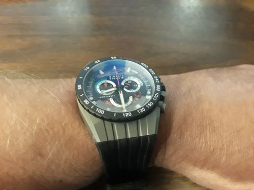 Customer photo review of Speedtrap - Red Swiss Sport Chrono Watch