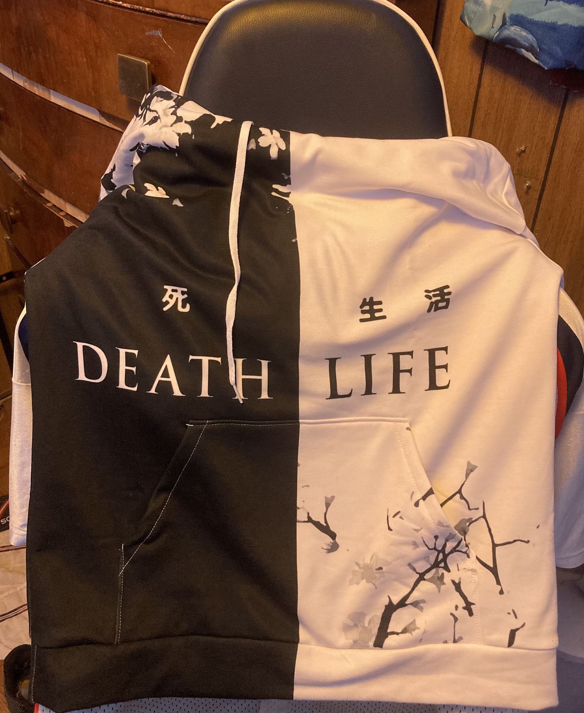 Customer photo review of Death & Life Hoodie