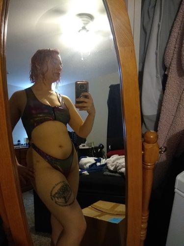 Jacklyn H. review of Rainbow Glam MonoKini image 1 out of 1